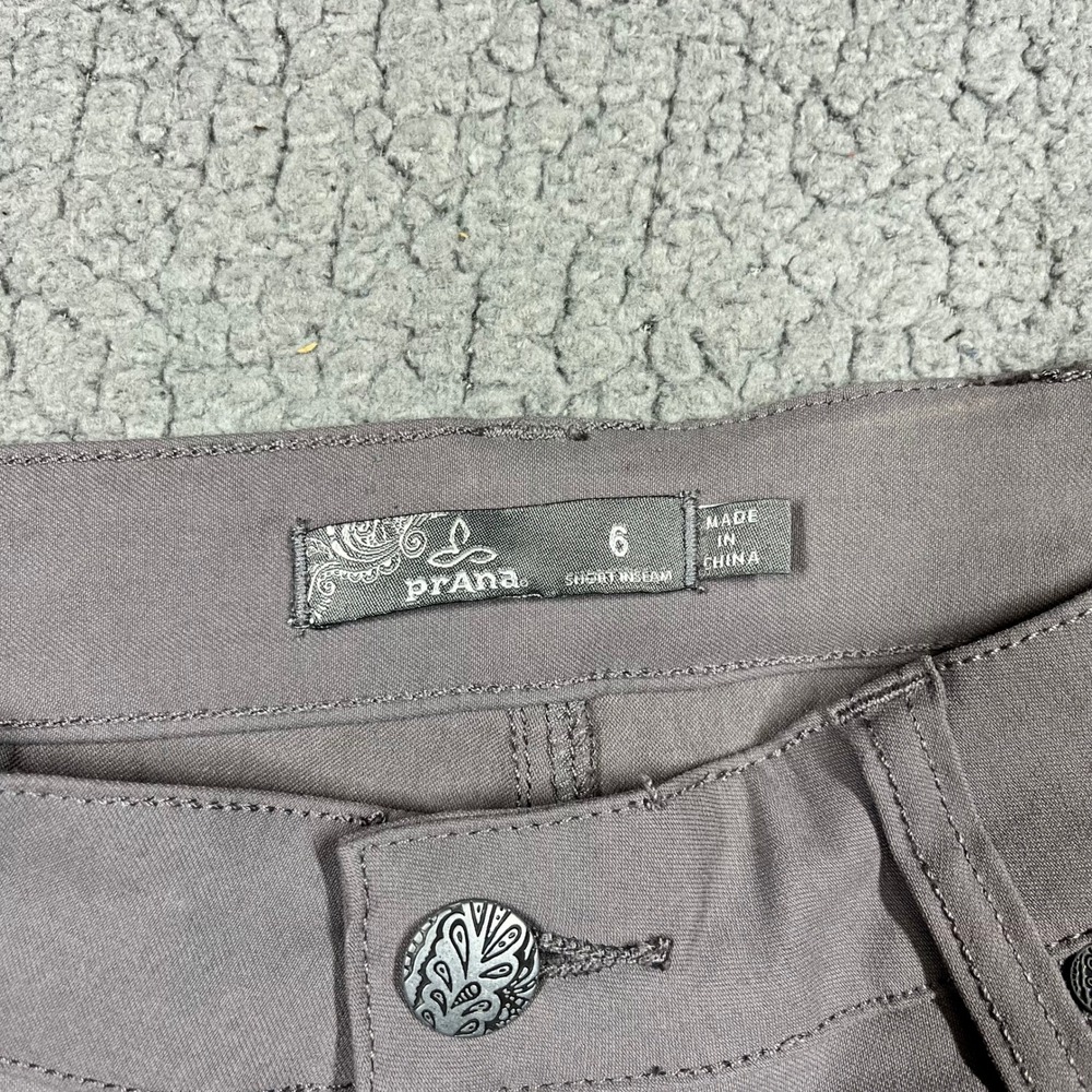 Prana Kara Pants Womens 6 Short Inseam Mauve Taupe Slim Fit Stretch Nylon Blend - Picture 5 of 11
